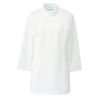 KAZEN レディス医務衣七分袖 （ナースジャケット） 医療白衣 オフホワイト S 268-10（直送品）
