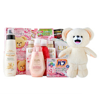 【数量限定】ファーファぬいぐるみ付セット（ファーファー粉洗剤、ファーファ柔軟剤、ラックスルミニーク、ラックスボディソープ、バブ入浴剤、ファーファぬいぐるみ大）