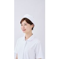 住商モンブラン 看護帽・丸型 60-001 白 フリーサイズ 医療現場向け雑貨（直送品）