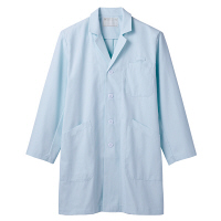 住商モンブラン ドクターコート（メンズ・長袖） 医療白衣 診察衣 サックスブルー（水色） シングル L 71-683（直送品）