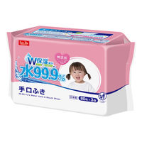 ウェットティッシュ ノンアルコール 80枚入×3パック 水99.9%手口ふき アイプラス