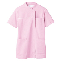 住商モンブラン ジャケット（レディス・半袖） ナースジャケット 医療白衣 ピンク/白 S 73-1304（直送品）