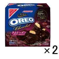 【アウトレット】ヤマザキナビスコ　オレオショコラ　ラムレーズン　1セット（2箱）