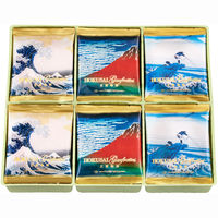 三越伊勢丹　〈東京風月堂〉 北斎ゴーフレット24枚入り 0086　紙袋付き　手土産ギフト　洋菓子（イチオシ）