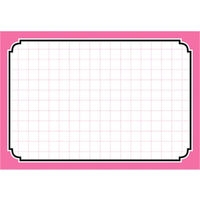 ササガワ タカ印 カード 中 ピンク枠 16-4372 1箱（50枚入×5冊）（取寄品）
