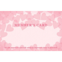 ササガワ タカ印 メンバーズカード ピンクハート 16-4903 1箱（50枚入×5冊）（取寄品）