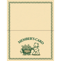 ササガワ タカ印 メンバーズカード 花車ベア 二つ折 16-4911 1箱（50枚入×5冊）（取寄品）