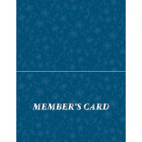 ササガワ タカ印 メンバーズカード レリーフ青 二つ折 16-4914 1箱（50枚入×5冊）（取寄品）