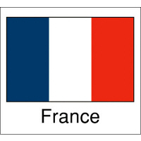 ササガワ 国旗シール France 22-2501 1袋（96片（24片×4シート）入×10冊）（取寄品）