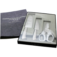 使用不可【アウトレット】エバーグレース　オールステンレス庖丁＆キッチンハサミセット　1セット（3点入）