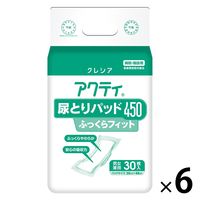 尿とりパッド　アクティ1200 クレシア 公式】アクティ尿とりパッド昼用2回分吸収30枚×6パック