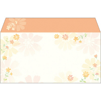 ササガワ タカ印 商品券袋 横封式 フラワリー 9-374 1箱（100枚入）（取寄品）