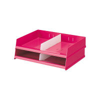 リヒトラブ　フリーサイズレタートレー　赤　1箱（2台入）