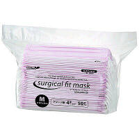 【アウトレット】アイリスオーヤマ サージカルフィットマスク4層式 ASMN-50PM ピンク 1パック（50枚入）