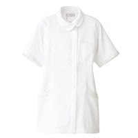 AITOZ（アイトス） サイドチュニック（女性用） ナースジャケット 医療白衣 半袖 ホワイト S 861343-001（直送品）