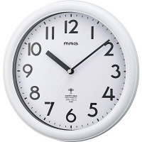 ノア精密 カプタイン 掛け時計 [電波 スイープ シンプル] 直径249mm W-650 WH-Z 1個