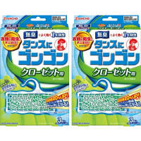 ゴンゴン　クローゼット用Ｎ　無臭 1セット（3個入×2箱） KINCHO キンチョー（イチオシ）