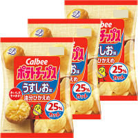 カルビー　50gポテトチップス油分ひかえめうすしお味　1セット（3袋）