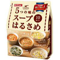 5つの味のスープはるさめ　（かきたま・ちゃんぽん風・わかめ・担々風・チゲ風）1袋（10食入）ダイショー