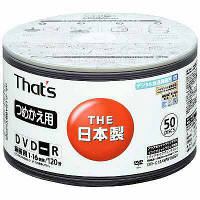 That's（太陽誘電製）　CPRM対応録画用DVD-R　詰め替え用　16倍速　DR-C12AWWY50SK　1パック（50枚入）