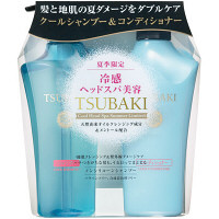 【季節限定・数量限定】TSUBAKI（ツバキ）クール（冷感ヘッドスパ美容）シャンプー+コンディショナー（各500ml）セット 資生堂