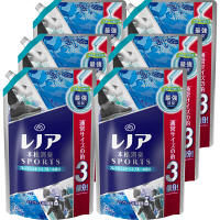 【アウトレット】レノア本格消臭スポーツ　フレッシュシトラスブルー　詰め替え　超特大　1320ml×6個　柔軟剤　P&G