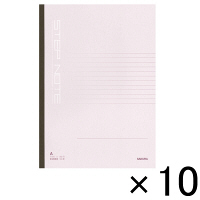 【アウトレット】サクラクレパス ステップノートB5 A罫7mm LR 赤 B5判 N203 1セット（10冊入）