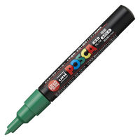 ポスカ 極細 緑 PC1M.6 水性マーカー 三菱鉛筆（uni） - アスクル