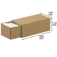 今村紙工 引き出しBOX収納 OPP袋（テープ付） 長形3号封筒サイズ 透明封筒 1箱（1000枚入）