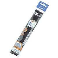 ライオン事務器　つづりひもストレッチタイプ　黒　No.180　1袋（20本入）（直送品）