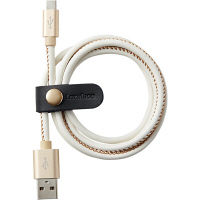 【アウトレット】microUSBケーブル レザフェス ホワイト LFMC10シロ キングジム 1個