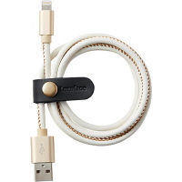 【アウトレット】Lightningケーブル レザフェス ホワイト LFLC10シロ キングジム 1個