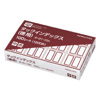 コクヨ　タックインデックス　中（23×29mm） 赤 1箱（1200片入） タ-21-10R