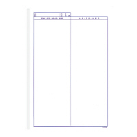 A4医科診療録　2号紙　社保用　テープ付　CCF002T　1冊（100枚入）　イムラ封筒　（取寄品）