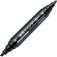 コクヨ 油性マーカー再生樹脂ツイン（細字・太字角芯） 黒 PM-42ND 1