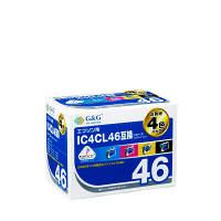 G＆G　互換インク　HBE-4CL46　4色パック（エプソン　IC4CL46互換）