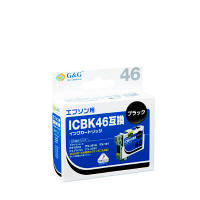 【アウトレット】エプソン用 G＆G 互換インク HBE-BK46 ブラック（ICBK46互換）