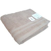 今治タオル 今治ソフトカラー2 バスタオル ベージュ 1枚 60x120cm 林（HAYASHI）