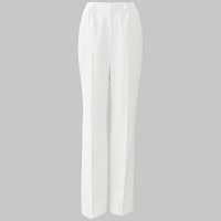 白衣　楽&美パンツ（ノータック・後ろ総ゴム）　ホワイト　ELPO-2024　1枚　オンワード　（取寄品）