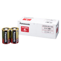 パナソニック アルカリ乾電池 単1形 1パック（10本入） - アスクル