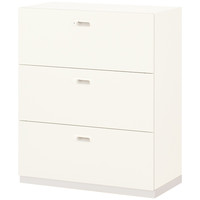 【組立設置込・横連結必要】プラス リンクス LX-5 ラテラルキャビネット B4 3段 下置き用 幅900×奥行450×高さ1100mm 1台（取寄品）