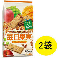 毎日果実 アップル＆マンゴー 1セット（2袋入） 江崎グリコ 栄養補助食品