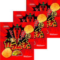 湖池屋　カラムーチョチップス　大辛濃いめホットチリ味　12583　1セット（3袋入）