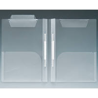 日本ホップス　CF-A4L-2CF2WST　カルテフォルダー　見開き（ビニールコーティングファスナー2本付）　A4ヨコ　1セット（250枚入×2箱）　（直送品）