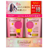 【アウトレット】エッセンシャル　エアリーモイスト　シャンプー・コンディショナー　ポンプ　各480mL　花王