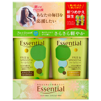 【アウトレット】エッセンシャル　フリー＆スムース　シャンプー・コンディショナー　ポンプ　各480mL　花王