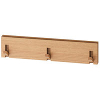 【SALE】 無印良品 壁に付けられる家具・3連ハンガー・オーク材 良品計画