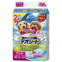 【数量限定】デオシート ふんわり香る消臭フレグランス トロピカル ソープの香り/ワイド（600mm×440mm） 42+2枚 ユニ・チャーム