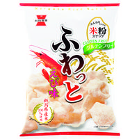【アウトレット】岩塚製菓　ふわっと　やわらかえび味　45g　1セット（3袋）
