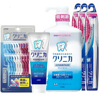 【福袋】クリニカアドバンテージ　オーラルケアセット（歯磨き粉・ハブラシ3本・デンタルリンス・デンタルフロス）　ライオン